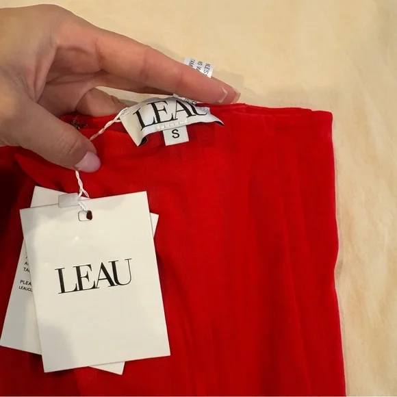 NWT LEAU Muse mesh corset top - Picture 7 of 7